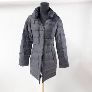 THE NORTH FACE HOODED BLACK PUFFER DOWN JACKET